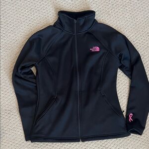 The North Face Women's Black and Pink Jacket